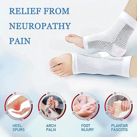 Ortho Neuro Compression Socks Foot Pain & Swelling Relief Outdoor Sport Ankle Plantar Arch Buy 1 Get 1 Free ( Pack Of 2 Pair )