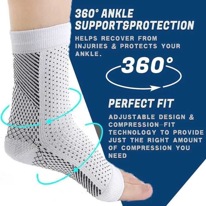 Ortho Neuro Compression Socks Foot Pain & Swelling Relief Outdoor Sport Ankle Plantar Arch Buy 1 Get 1 Free ( Pack Of 2 Pair )