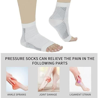 Ortho Neuro Compression Socks Foot Pain & Swelling Relief Outdoor Sport Ankle Plantar Arch Buy 1 Get 1 Free ( Pack Of 2 Pair )